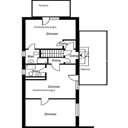 アパート Strandhaus Alte Toepferei ミデルハーゲン